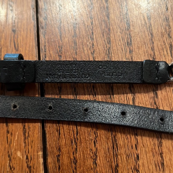 Black Leather With Silver Chain Belt main image 4